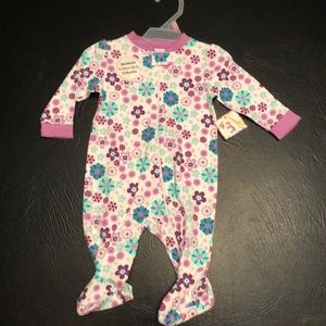 Violet Bloom infant onesie.